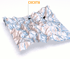 3d view of Cúcuta