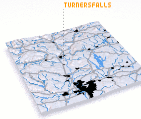3d view of Turners Falls