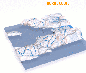 3d view of Morne Louis