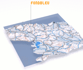 3d view of Fond Bleu