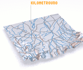3d view of Kilómetro Uno
