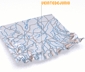 3d view of Veinte de Junio