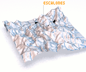 3d view of Escalones