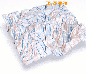 3d view of Cruz Pampa