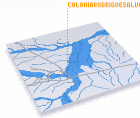 3d view of Colônia Rodrigues Alves