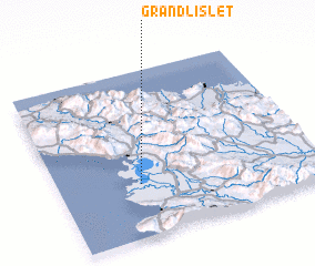 3d view of Grand LʼIslet