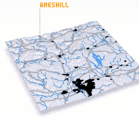 3d view of Ames Hill