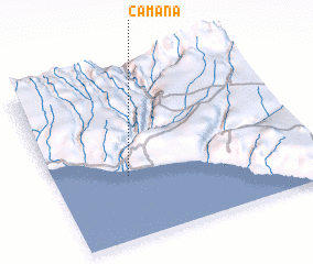 3d view of Camaná