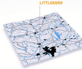 3d view of Little River