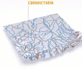 3d view of Caño Victoria