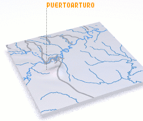 3d view of Puerto Arturo