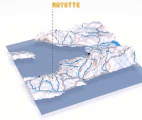 3d view of Mayotte