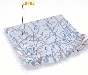 3d view of La Paz