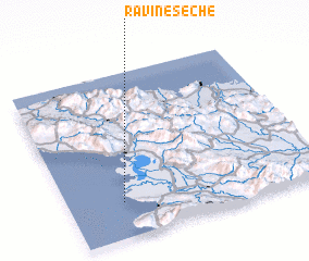 3d view of Ravine Sèche