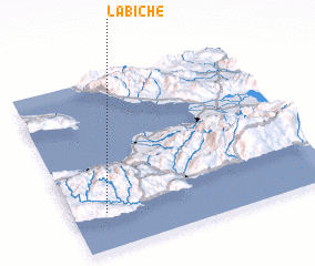 3d view of La Biche