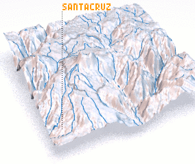 3d view of Santa Cruz