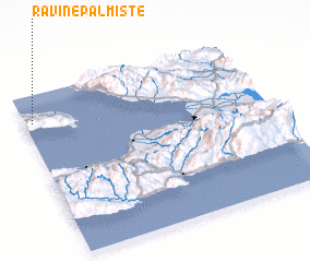 3d view of Ravine Palmiste