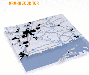 3d view of Browns Corner