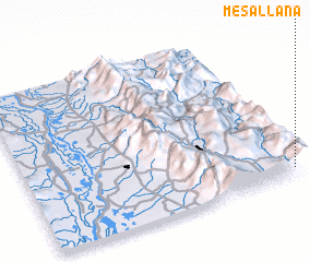 3d view of Mesa Llana