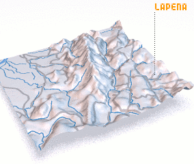 3d view of La Peña