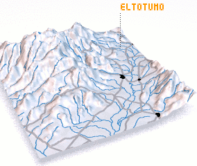 3d view of El Totumo