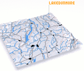 3d view of Lake Dunmore