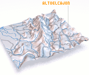 3d view of Alto El Cajón