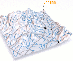 3d view of La Peña