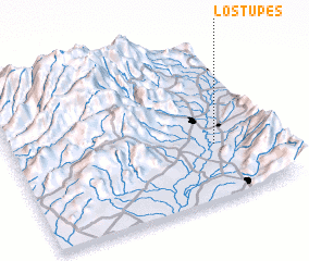 3d view of Los Tupes
