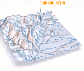 3d view of San Augustin