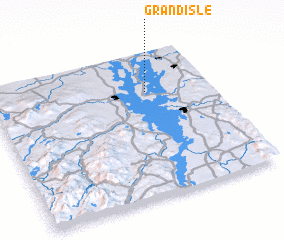 3d view of Grand Isle
