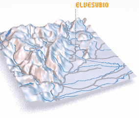 3d view of El Vesubio