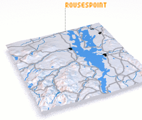 3d view of Rouses Point