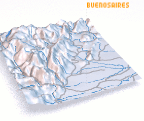 3d view of Buenos Aires