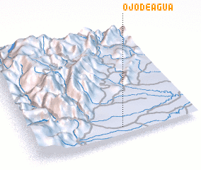 3d view of Ojo de Agua