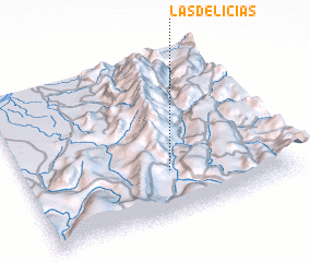 3d view of Las Delicias