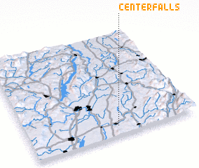 3d view of Center Falls