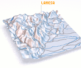 3d view of La Mesa