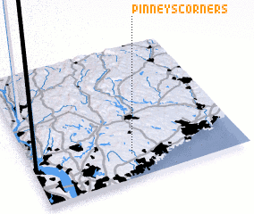 3d view of Pinneys Corners