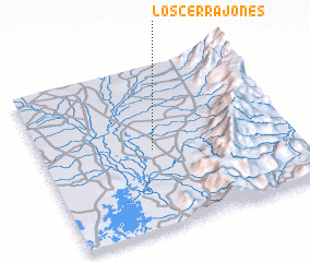 3d view of Los Cerrajones