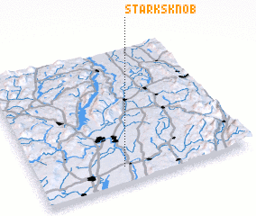 3d view of Starks Knob