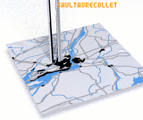 3d view of Sault-au-Récollet