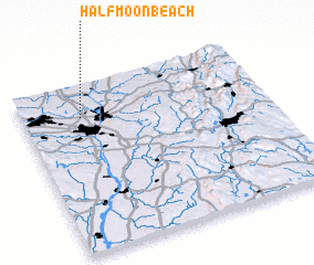 3d view of Halfmoon Beach