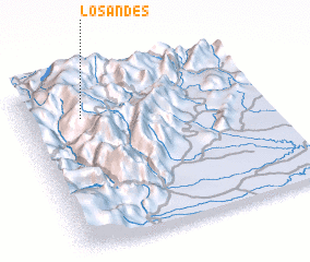 3d view of Los Andes