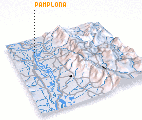 3d view of Pamplona