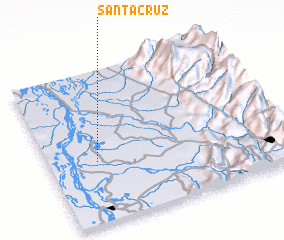 3d view of Santa Cruz