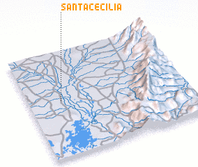 3d view of Santa Cecilia