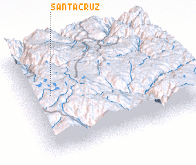 3d view of Santa Cruz