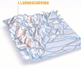 3d view of Llanadas Arriba