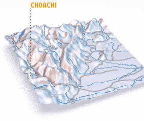 3d view of Choachí